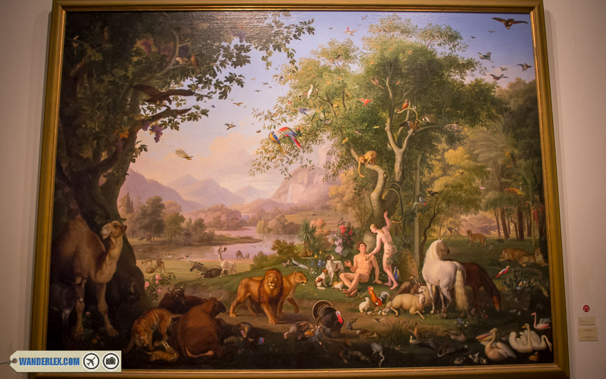 Adam and Eve painting in Vatican Museum