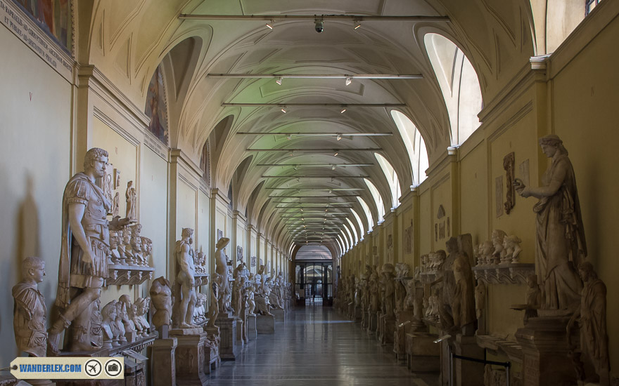 Hall of sculptures in Vatican